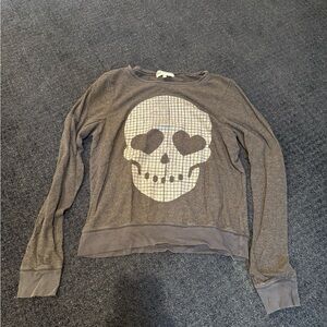 Wildfox Skull Baggy Beach Jumper